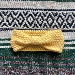 Yellow winter headband